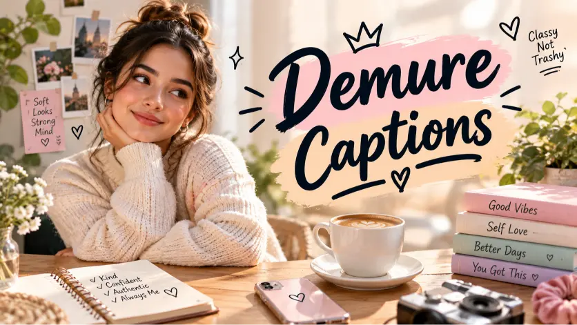Chic Demure Captions For Your Instagram And Tiktok Posts