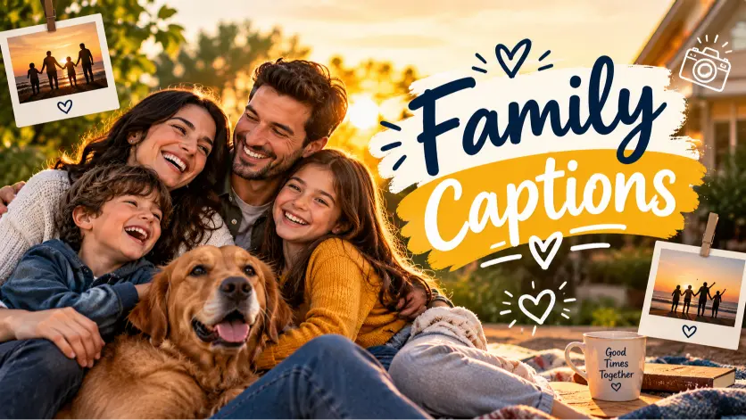 Family Captions to Celebrate Your Beautiful Bond