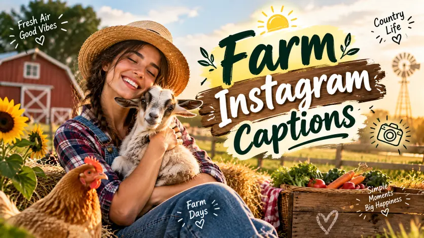 Rustic Farm Instagram Captions to Harvest More Social Engagement