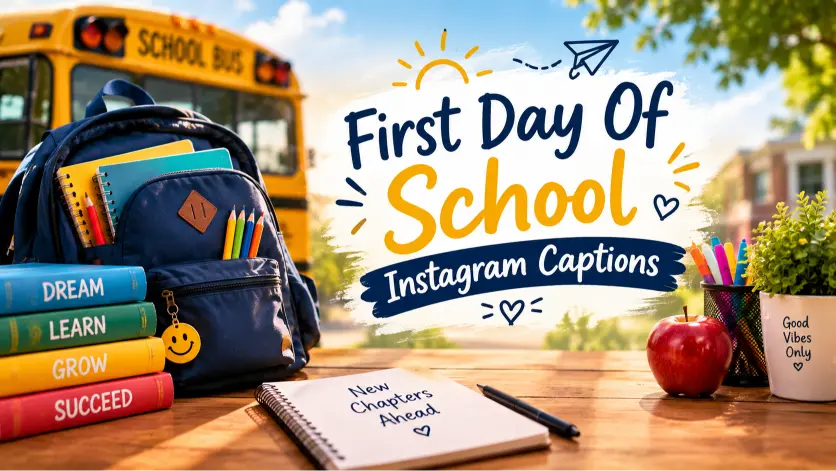 Brilliant First Day Of School Instagram Captions for Fresh Starts