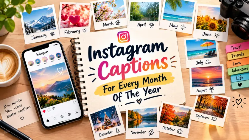 Trendy Instagram Captions For Every Month Of The Year