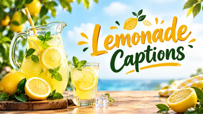 Refreshing Lemonade Captions to Brighten Your Social Feed