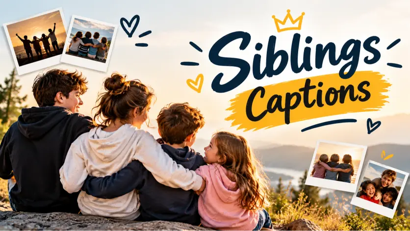 Ultimate Siblings Captions To Celebrate Your Built